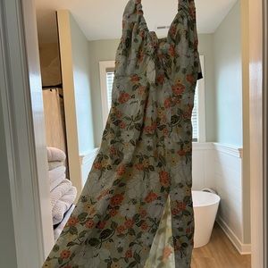 Abercrombie midi slit dress new with tags